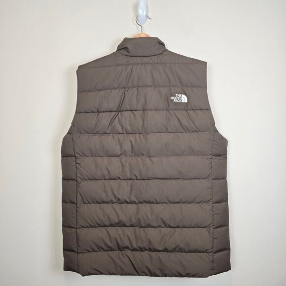 The North Face Mens Size L Aconcagua 3 Vest Smokey Brown Down Puffer - Picture 5 of 5